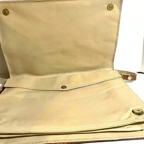 1960’s Gorgeous hornback crocodile skin shoulder  unisex iPad / briefcase, bag - Picture 8 of 8